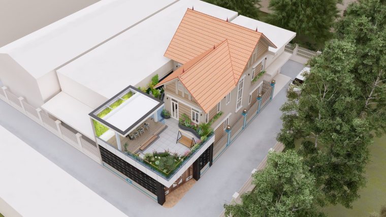 Khám phá mẫu nhà mái Thái tuyệt đỉnh của gia đình anh Kiên chị Hằng – Thôn 1 Thạch Đà – Yên Lãng – Thành Phố Hà Nội