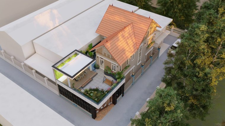 Khám phá mẫu nhà mái Thái tuyệt đỉnh của gia đình anh Kiên chị Hằng – Thôn 1 Thạch Đà – Yên Lãng – Thành Phố Hà Nội