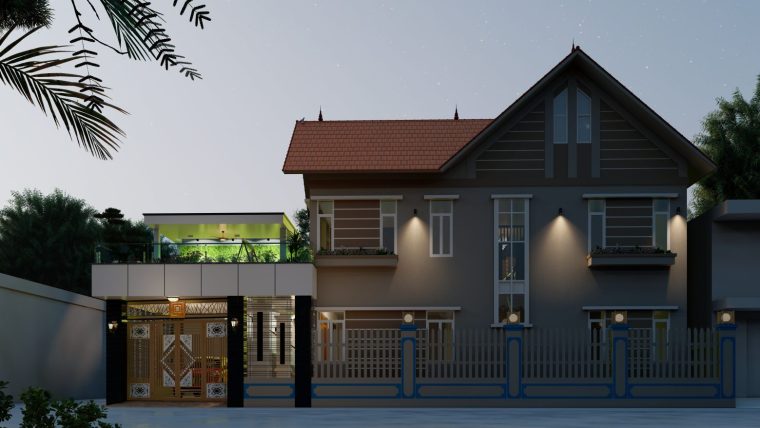 Khám phá mẫu nhà mái Thái tuyệt đỉnh của gia đình anh Kiên chị Hằng – Thôn 1 Thạch Đà – Yên Lãng – Thành Phố Hà Nội