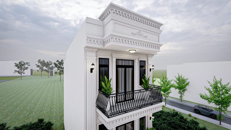 Khám phá mẫu nhà phố tân cổ điển của gia đình anh Công – Thôn Xa Mạc – Yên Lãng – Thành Phố Hà Nội