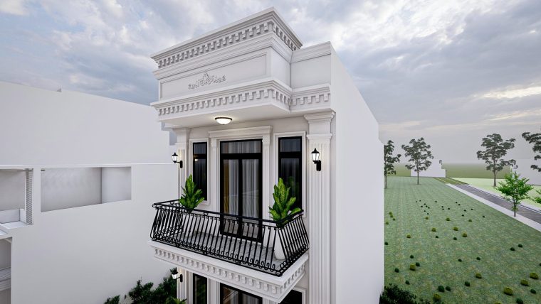 Khám phá mẫu nhà phố tân cổ điển của gia đình anh Công – Thôn Xa Mạc – Yên Lãng – Thành Phố Hà Nội