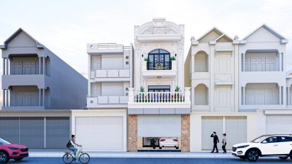 Khám phá mẫu nhà phố tân cổ điển của gia đình anh Tuyển – Ba Đê – Yên Lãng – Thành Phố Hà Nội