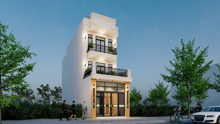 Khám phá mẫu nhà phố tân cổ điển của gia đình anh Công – Thôn Xa Mạc – Yên Lãng – Thành Phố Hà Nội