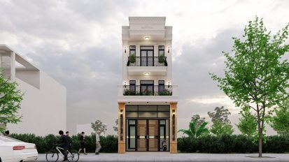 Khám phá mẫu nhà phố tân cổ điển của gia đình anh Công – Thôn Xa Mạc – Yên Lãng – Thành Phố Hà Nội