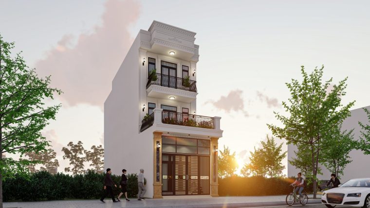 Khám phá mẫu nhà phố tân cổ điển của gia đình anh Công – Thôn Xa Mạc – Yên Lãng – Thành Phố Hà Nội