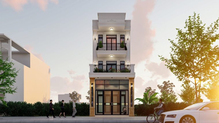 Khám phá mẫu nhà phố tân cổ điển của gia đình anh Công – Thôn Xa Mạc – Yên Lãng – Thành Phố Hà Nội