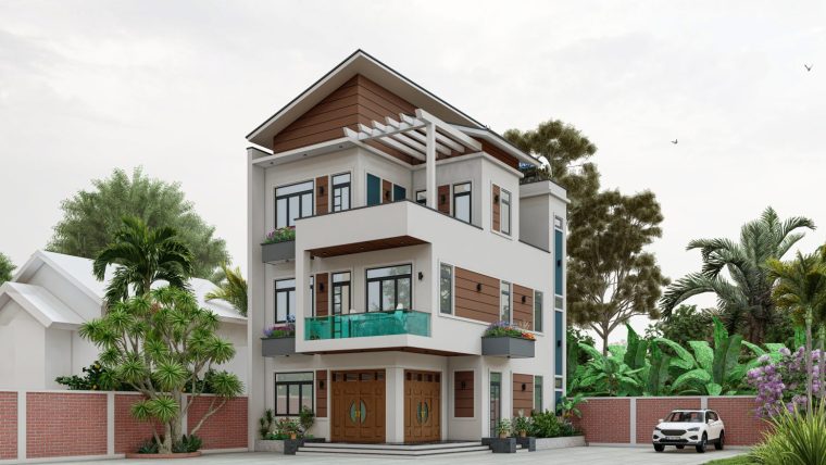 Khám phá mẫu nhà phố hiện đại của gia đình anh Sỹ – Thôn Yên Nội – Xã Yên Lãng – TP Hà Nội