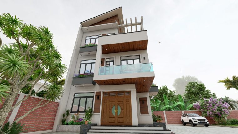 Khám phá mẫu nhà phố hiện đại của gia đình anh Sỹ – Thôn Yên Nội – Xã Yên Lãng – TP Hà Nội