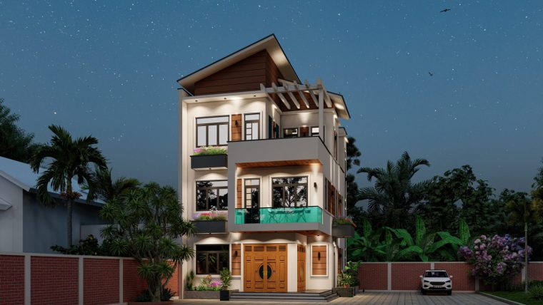 Khám phá mẫu nhà phố hiện đại của gia đình anh Sỹ – Thôn Yên Nội – Xã Yên Lãng – TP Hà Nội