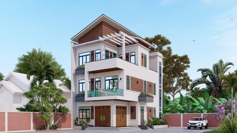 Khám phá mẫu nhà phố hiện đại của gia đình anh Sỹ – Thôn Yên Nội – Xã Yên Lãng – TP Hà Nội