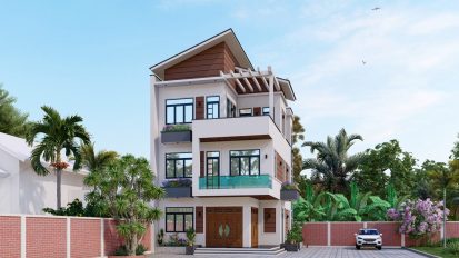 Khám phá mẫu nhà phố hiện đại của gia đình anh Sỹ – Thôn Yên Nội – Xã Yên Lãng – TP Hà Nội