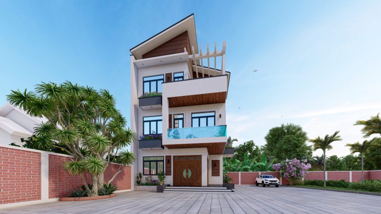 Khám phá mẫu nhà phố hiện đại của gia đình anh Sỹ – Thôn Yên Nội – Xã Yên Lãng – TP Hà Nội